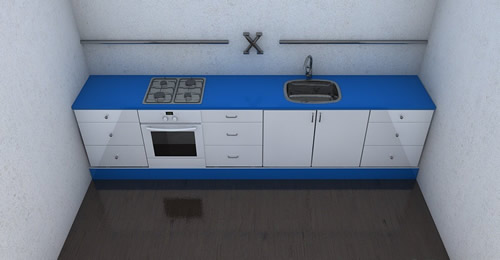 cocina recta